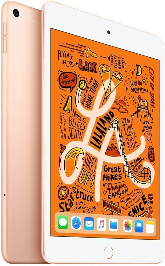 Apple iPad Mini 5th Generation (Wi-Fi + Cellular, 256GB) - Gold - MUYA2LL/A