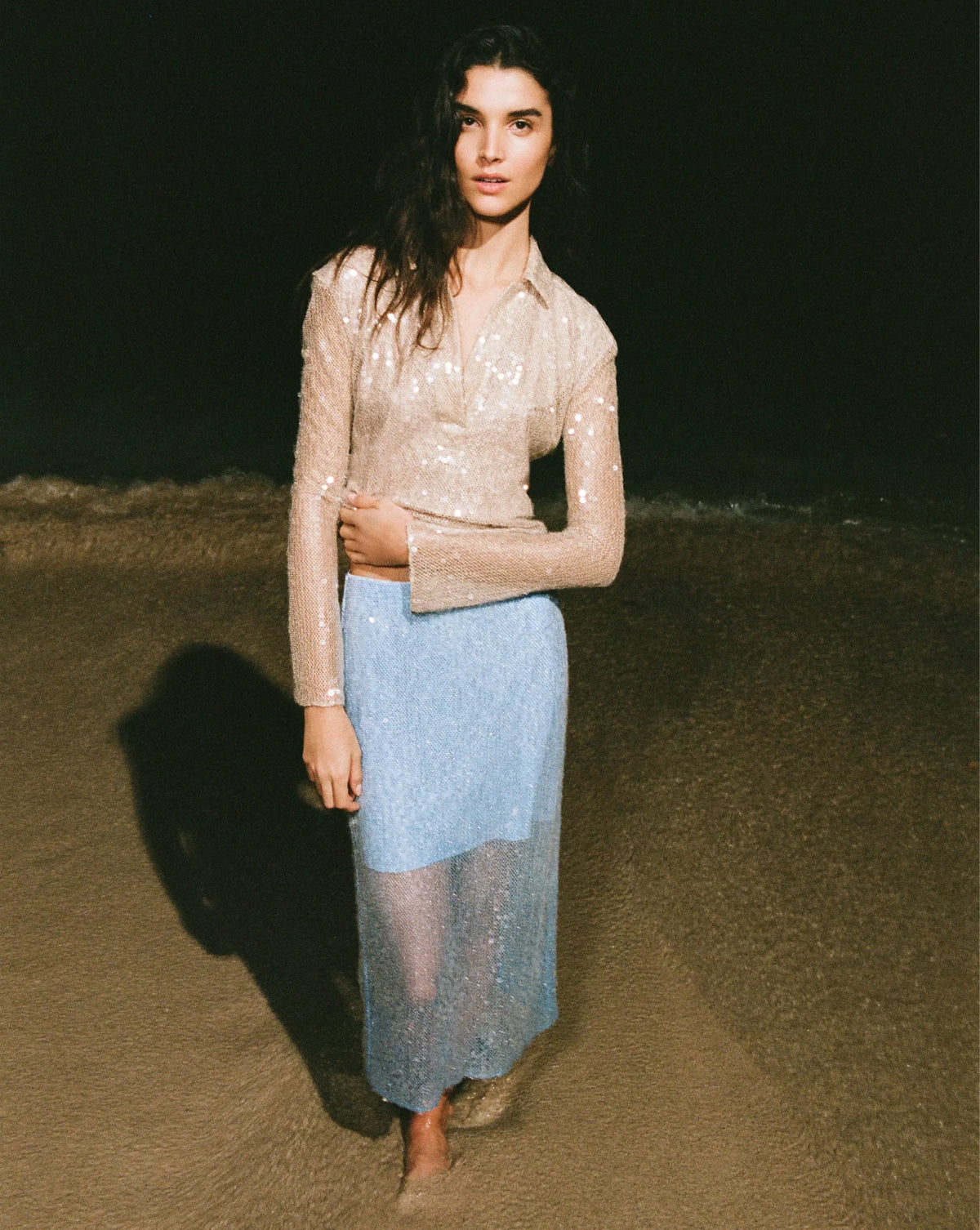 Meryl Sequin Blouse