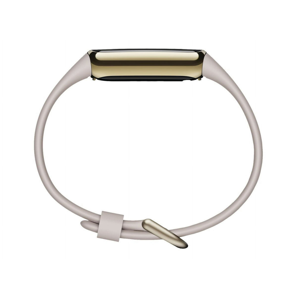 Fitbit Luxe Fitness & Wellness Tracker – Soft Gold Case with White Band – FB422GLWT