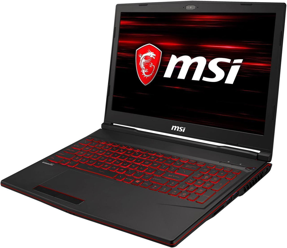 MSI GL63 8RE-629US – 15.6" FHD – Intel Core i7-8750H – 16GB RAM – NVIDIA GeForce GTX 1060 – 128GB SSD + 1TB HDD – Black – GL63629