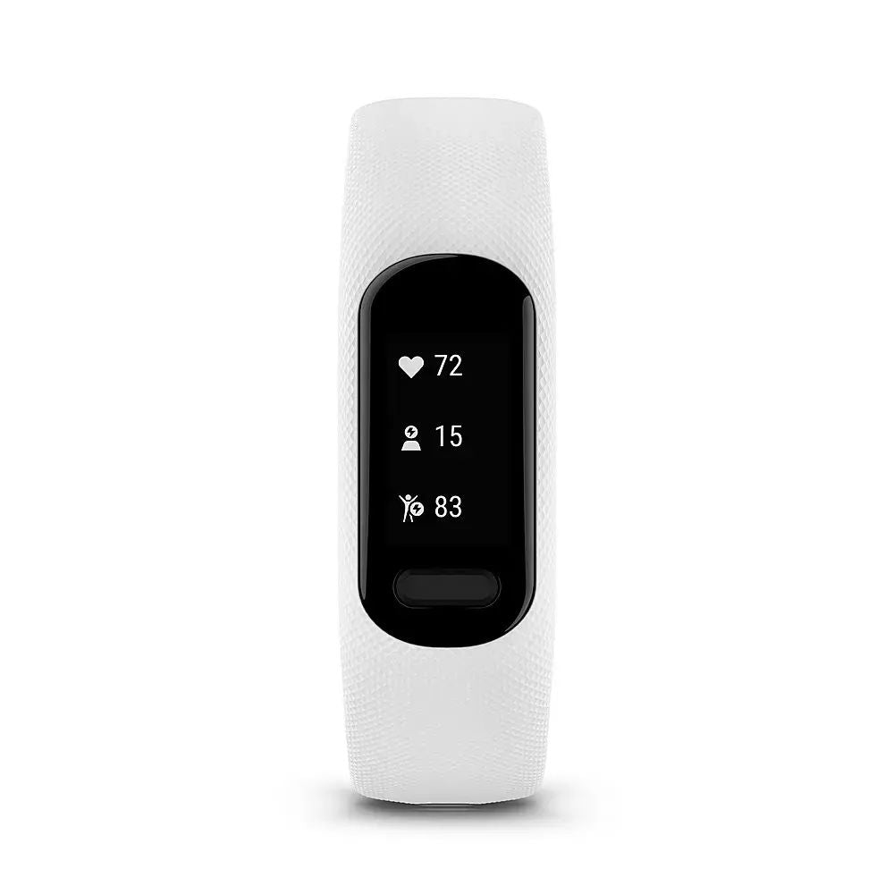 Garmin vívosmart 5 Smart Fitness Tracker + Heart Rate – Small/Medium – White – 010-02645-01