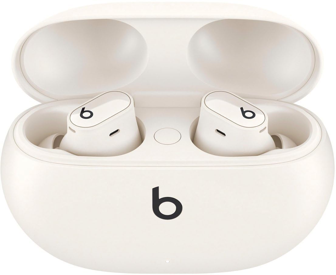 Beats Studio Buds + – True Wireless Noise Cancelling Earbuds – Ivory – MQLJ3LL/A
