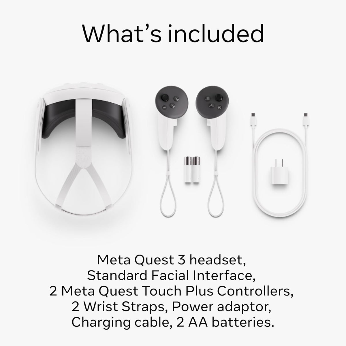 Meta Quest 3 – Breakthrough Mixed Reality Headset – 512GB – White – 899-00652-01