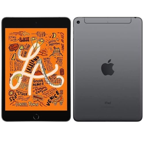 Apple iPad Mini (5th Generation, 2019) – 7.9" Wi-Fi + Cellular – 256GB – Space Gray – MUXM2LL/A