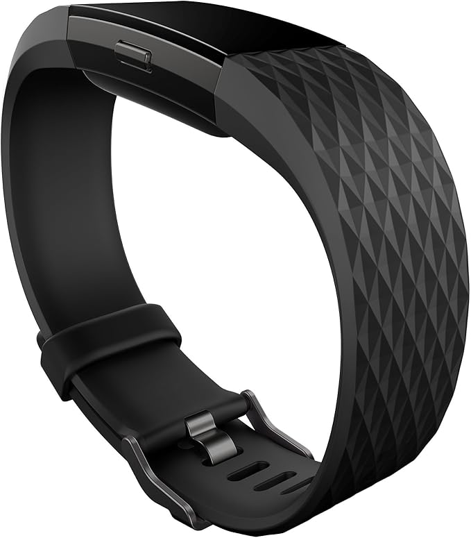 Fitbit Charge 2 Heart Rate + Fitness Wristband, Special Edition – Gunmetal – Small – FB407GMBKS
