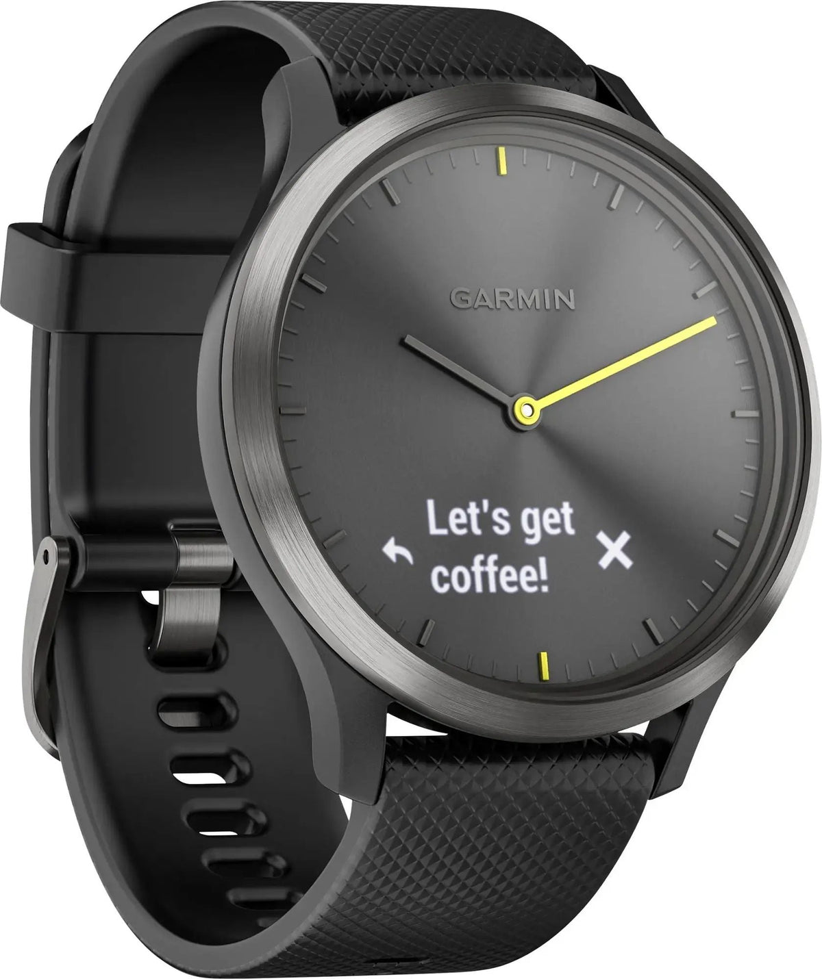 Garmin vívomove HR Sport Hybrid Smartwatch – Black – 010-01850-11