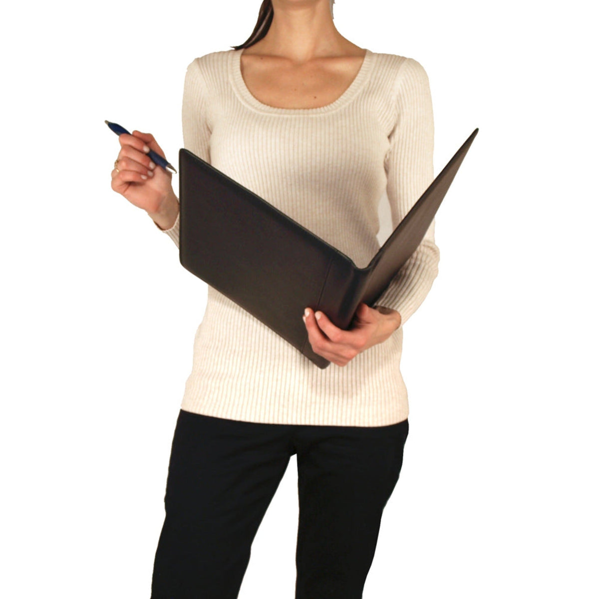 3 Pocket Leather Portfolio