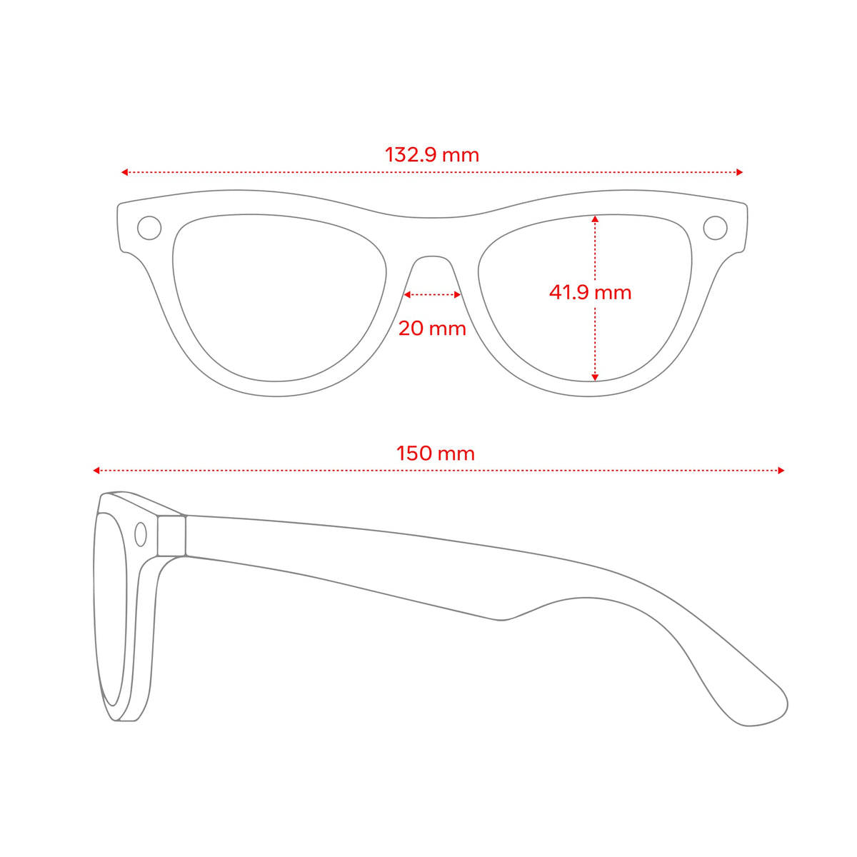 Ray-Ban Meta Skyler Glasses with Meta AI – Audio, Photo, and Video Compatibility – Transitions Cerulean Blue Lenses – Shiny Black – 601/MF52