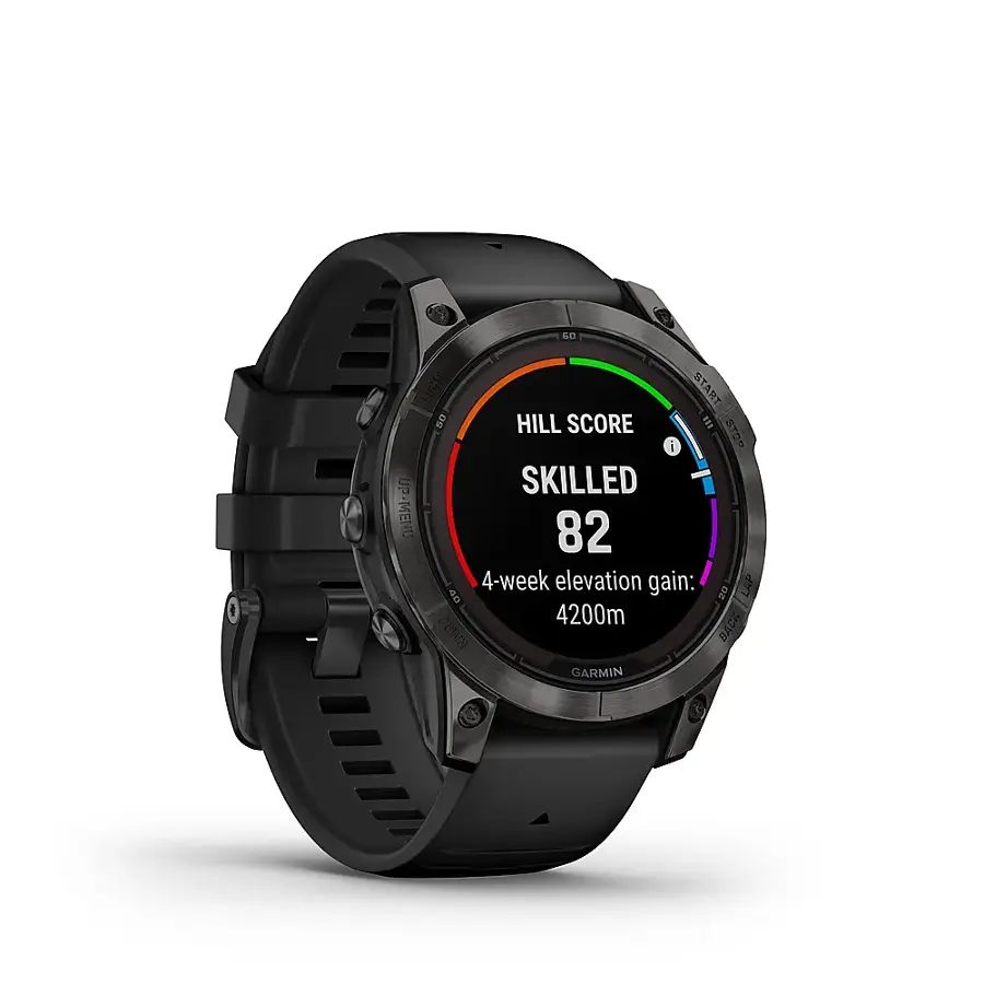 Garmin fenix 7 Pro Solar Sapphire – 47mm GPS – Carbon Gray DLC Titanium – 010-02777-10