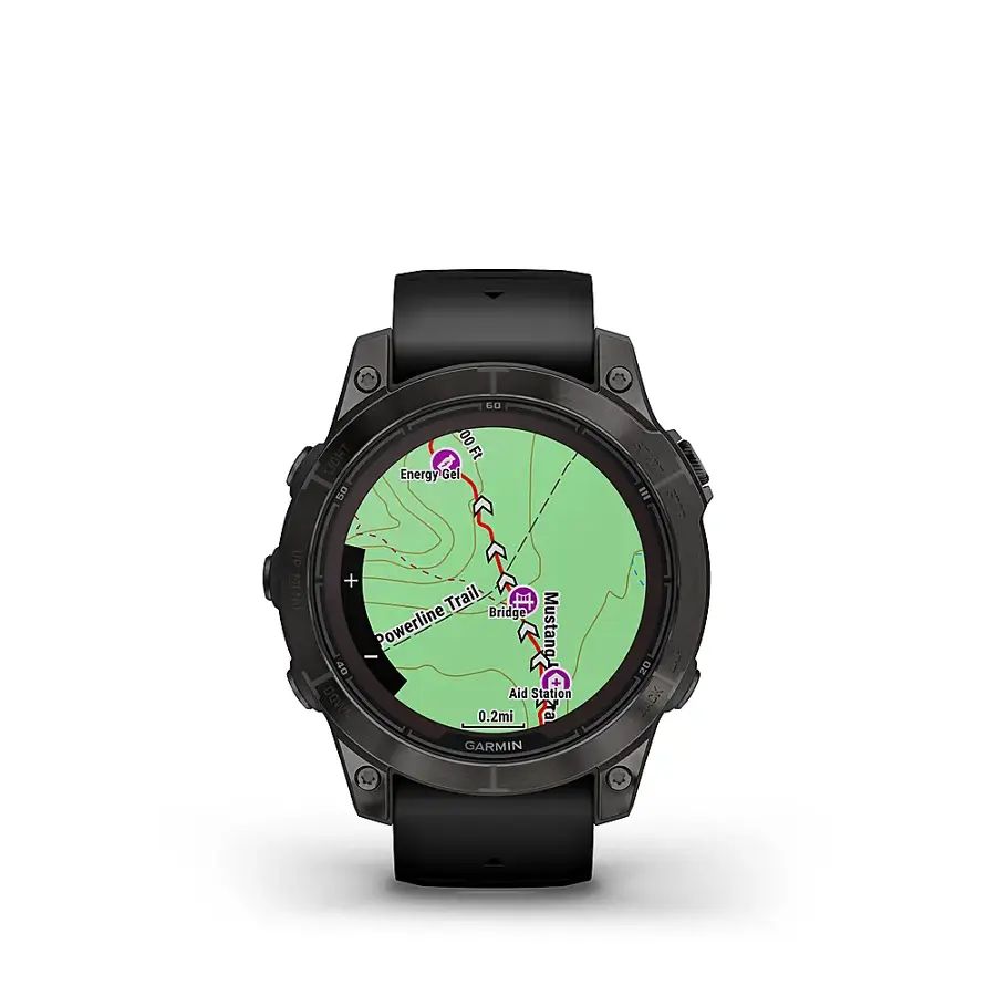 Garmin fenix 7 Pro Solar Sapphire – 47mm GPS – Carbon Gray DLC Titanium – 010-02777-10