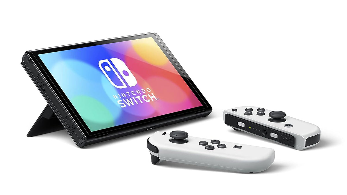 Nintendo Switch OLED Model with White Joy-Con – Console and Controller Only