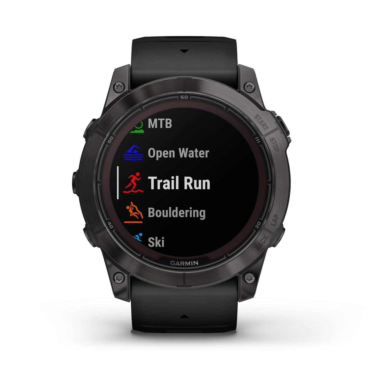 Garmin fēnix 7X Pro Sapphire Solar GPS – Carbon Gray DLC Titanium with Black Silicone Band – 010-02778-10