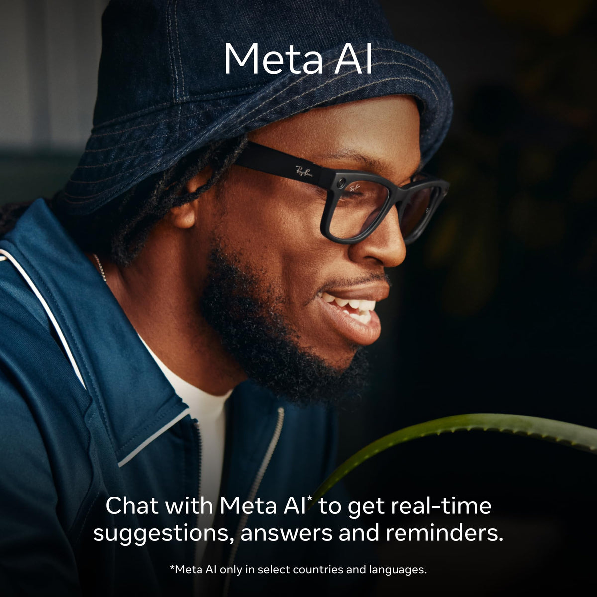 Ray-Ban Meta – Wayfarer Smart Glasses with Meta AI, Audio, Photo, and Video – Clear to Green Transitions Lenses – Matte Black – 601SM150