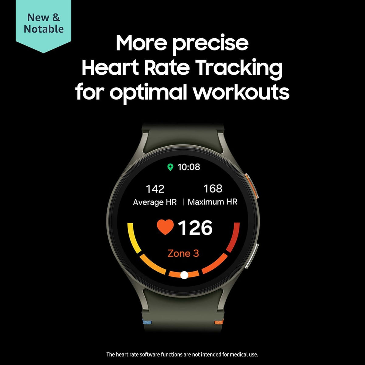 Samsung Galaxy Watch7 Aluminum Smartwatch 44mm LTE – Silver with Cream Band – SM-L315UZSAXAA
