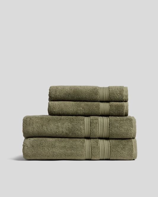 2+2 Classic Turkish Cotton Bath Bundle - Thyme