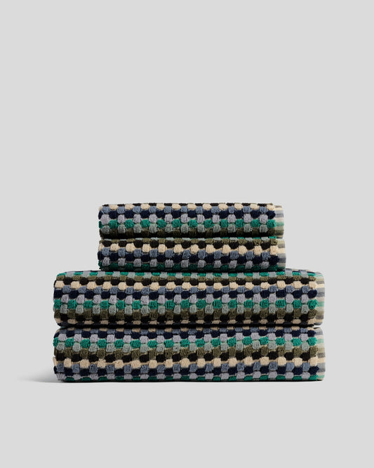 2+2 Organic Mosaic Bath Bundle - Sea