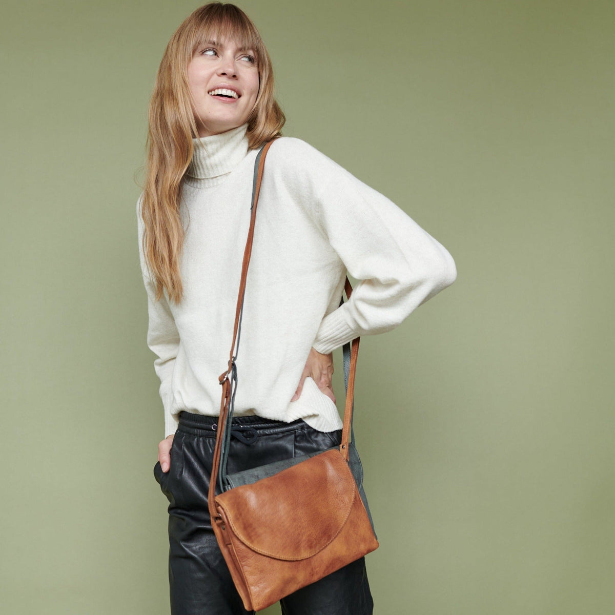 Marcus Leather Crossbody Bag