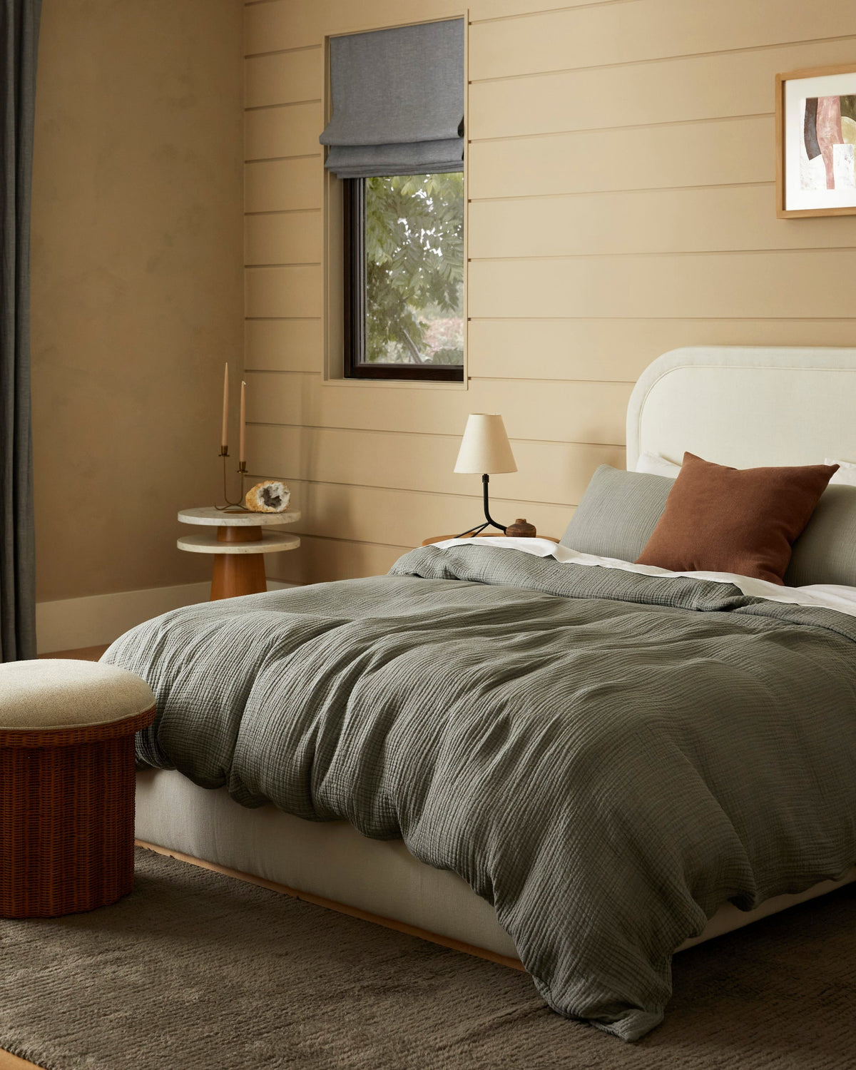 Organic Cloud Cotton Duvet Cover - FINAL SALE (Moss)
