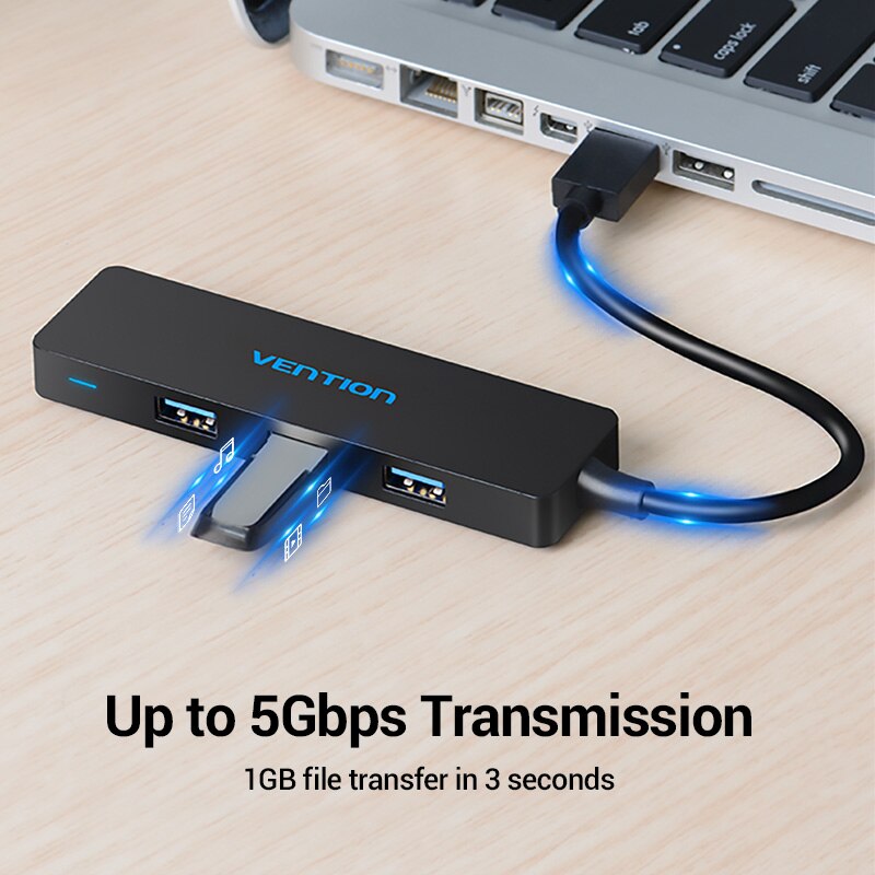 High-Speed USB 3.0 4-Port Hub