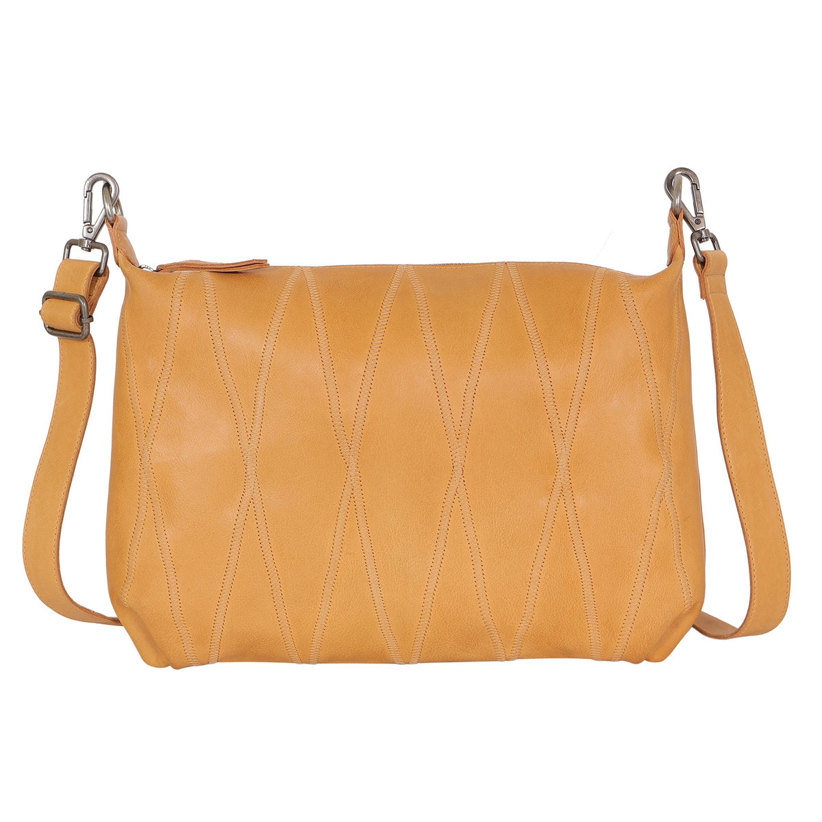 Avery Diamond Leather Crossbody Bag