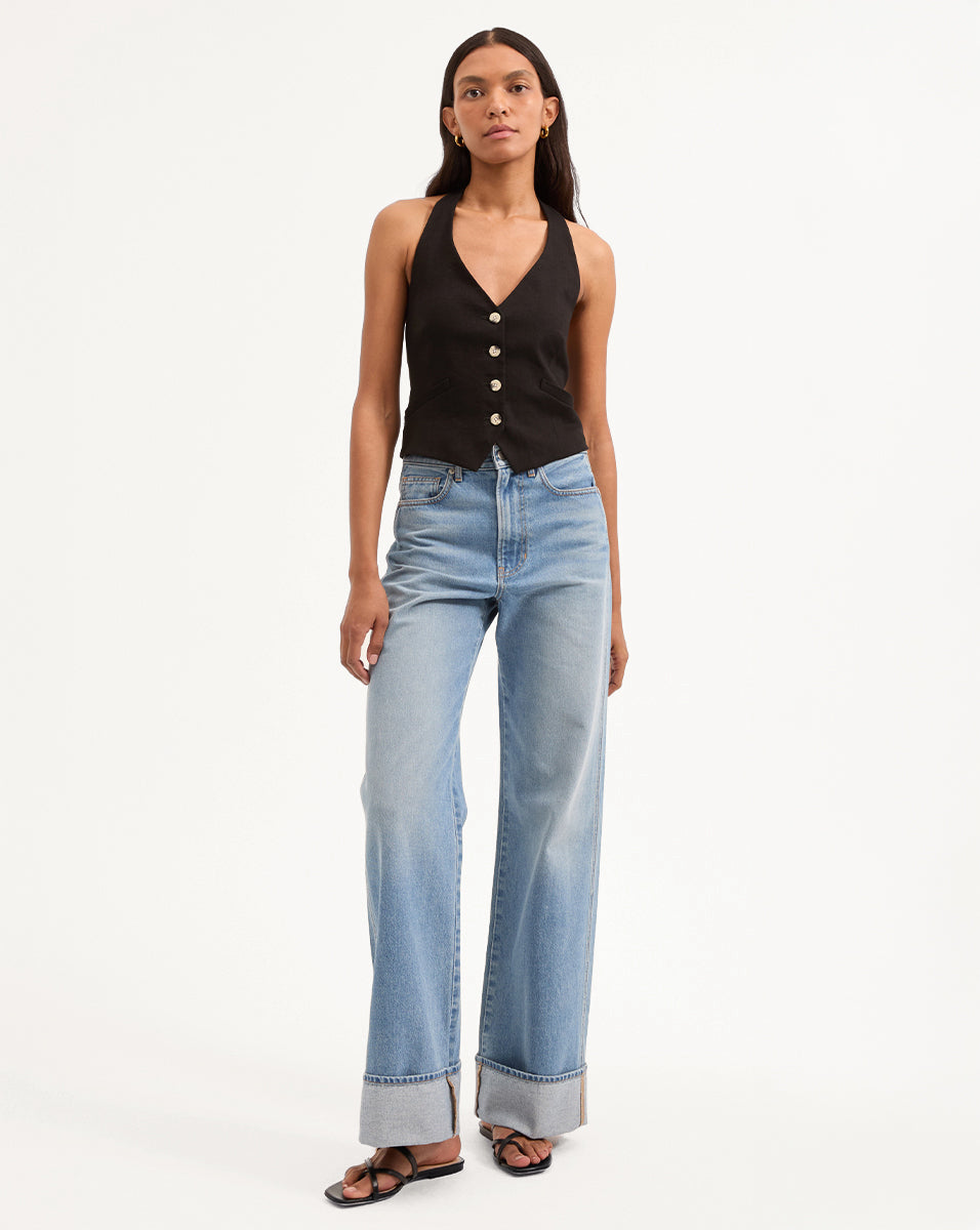 Arabella Stretch-Linen Vest