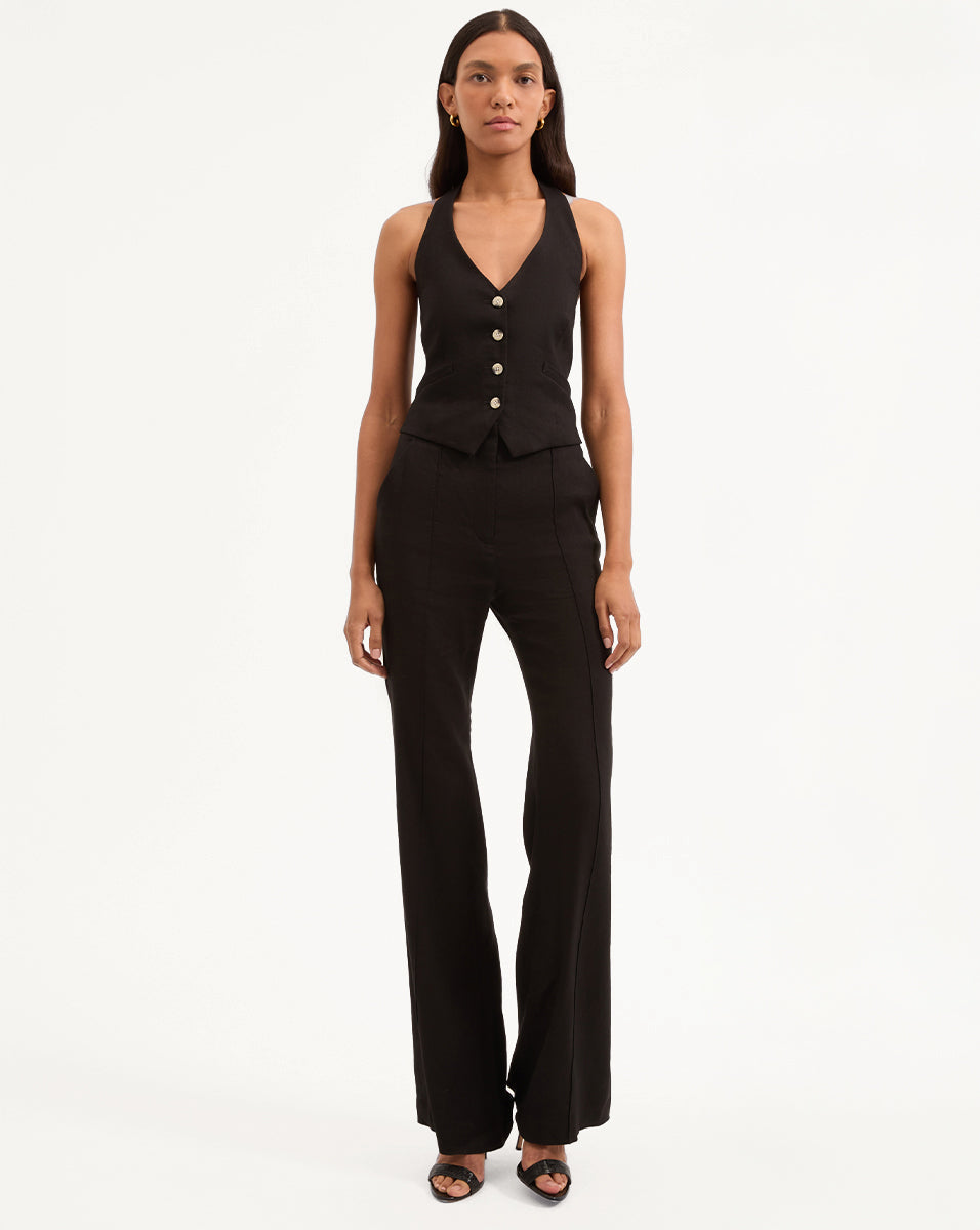 Arabella Stretch-Linen Vest