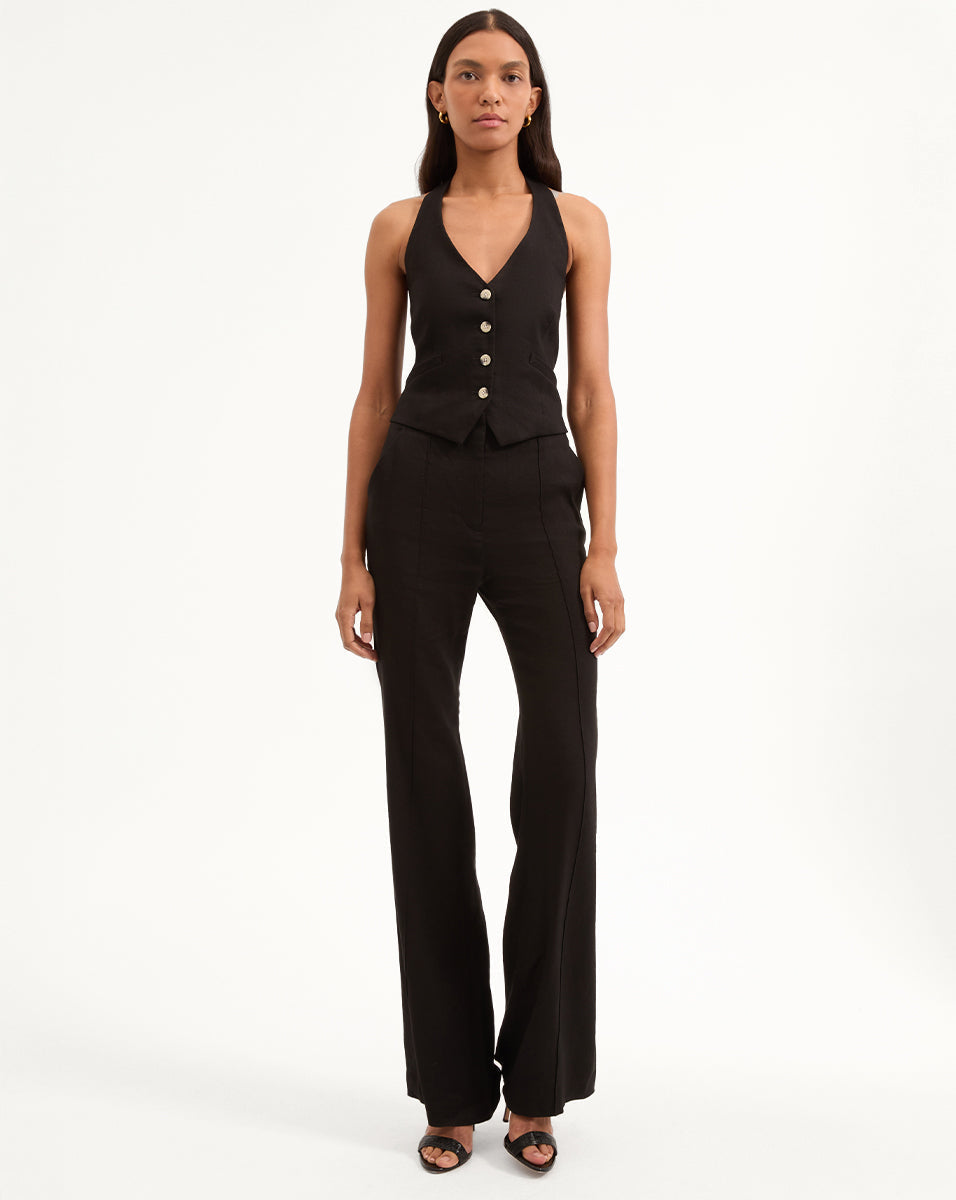 Komi Stretch-Linen Pant