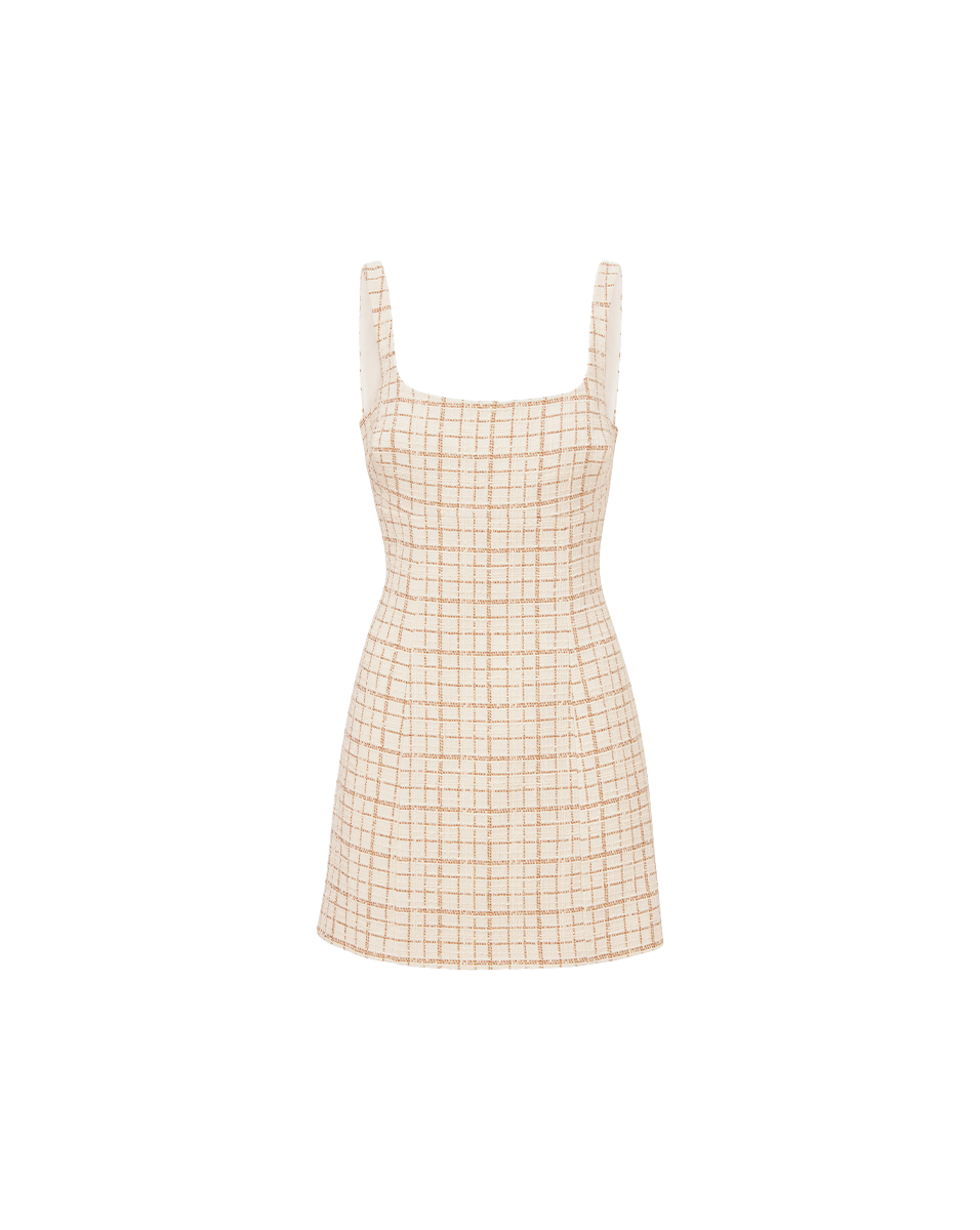Bridgitte Metallic Tweed Dress