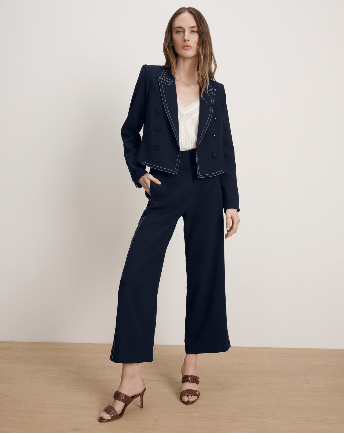 Ellin Cropped Wide-Leg Pant