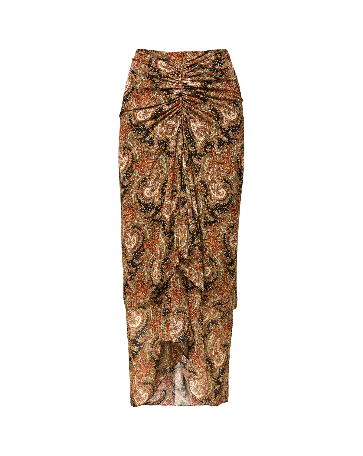 Sira Silk Midi Skirt