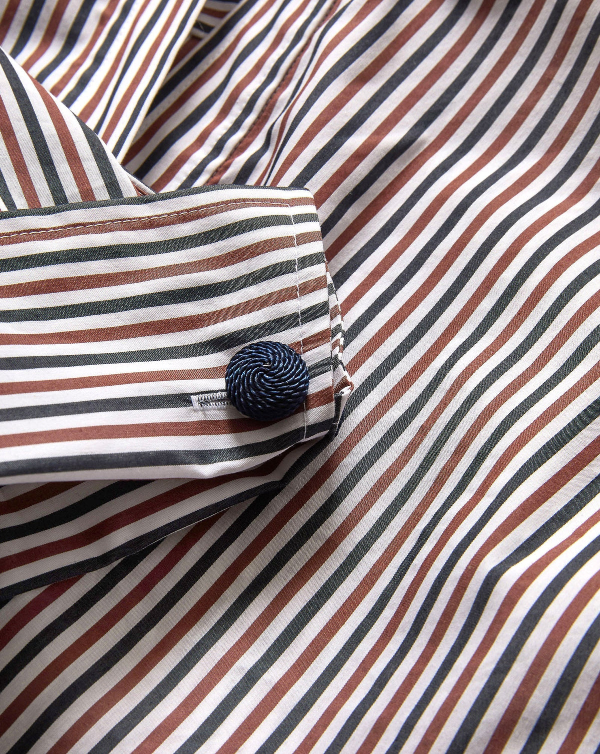 Draymond Striped Cuff-Sleeve Shirt