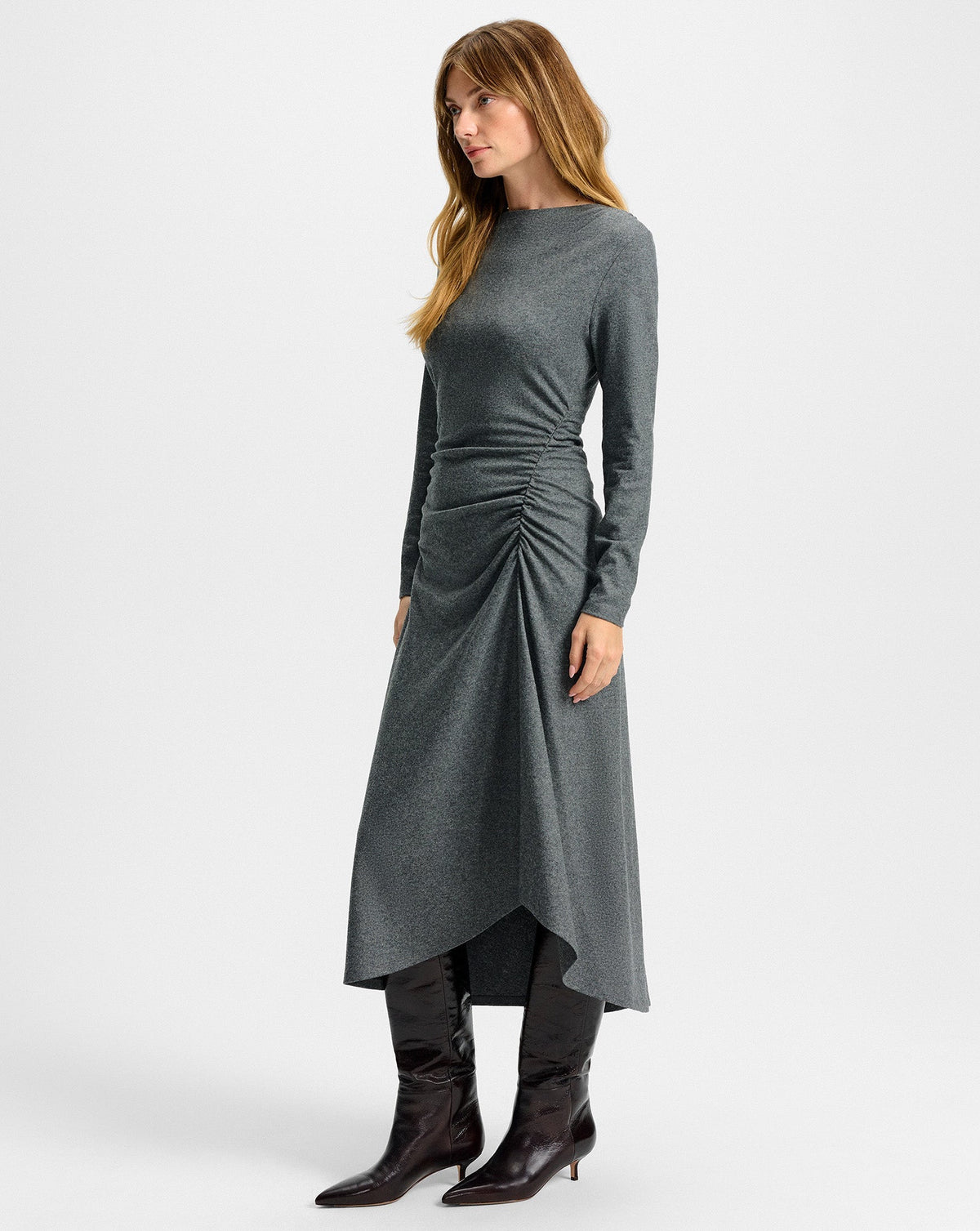Theodora Wool Midi Dress