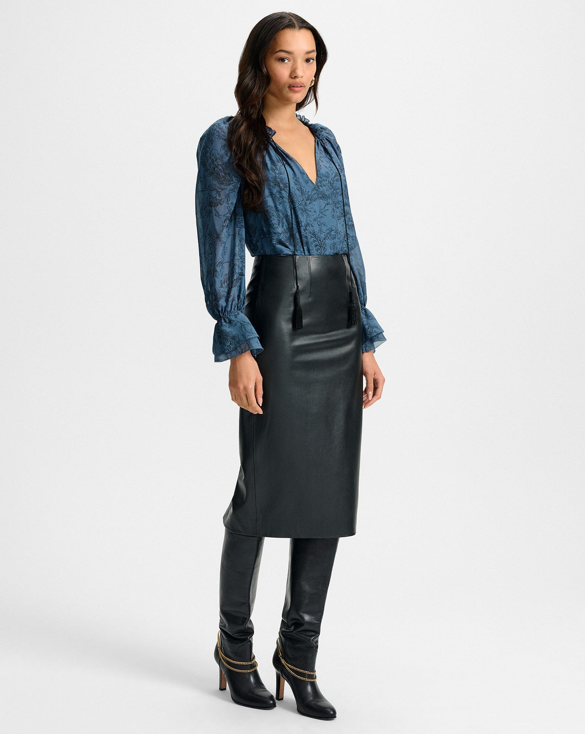 Holmes Midi Pencil Skirt