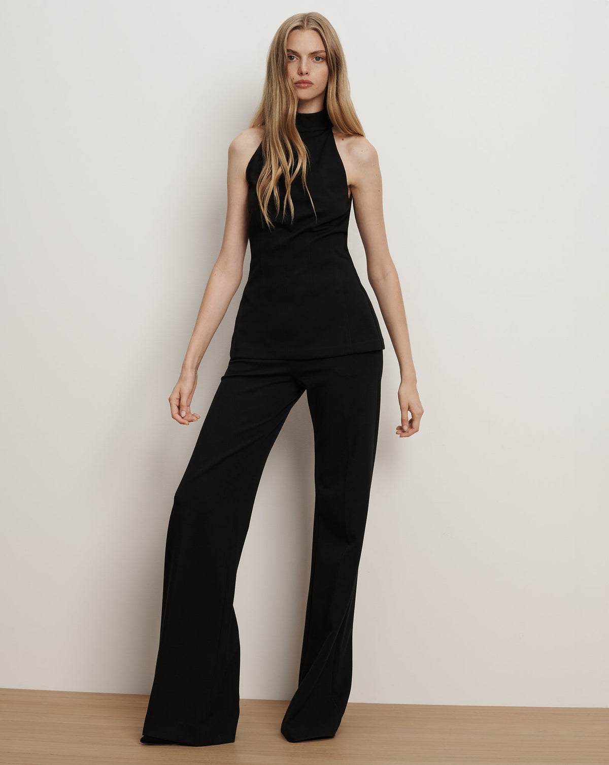 Kalinda Wide-Leg Ponte Pant