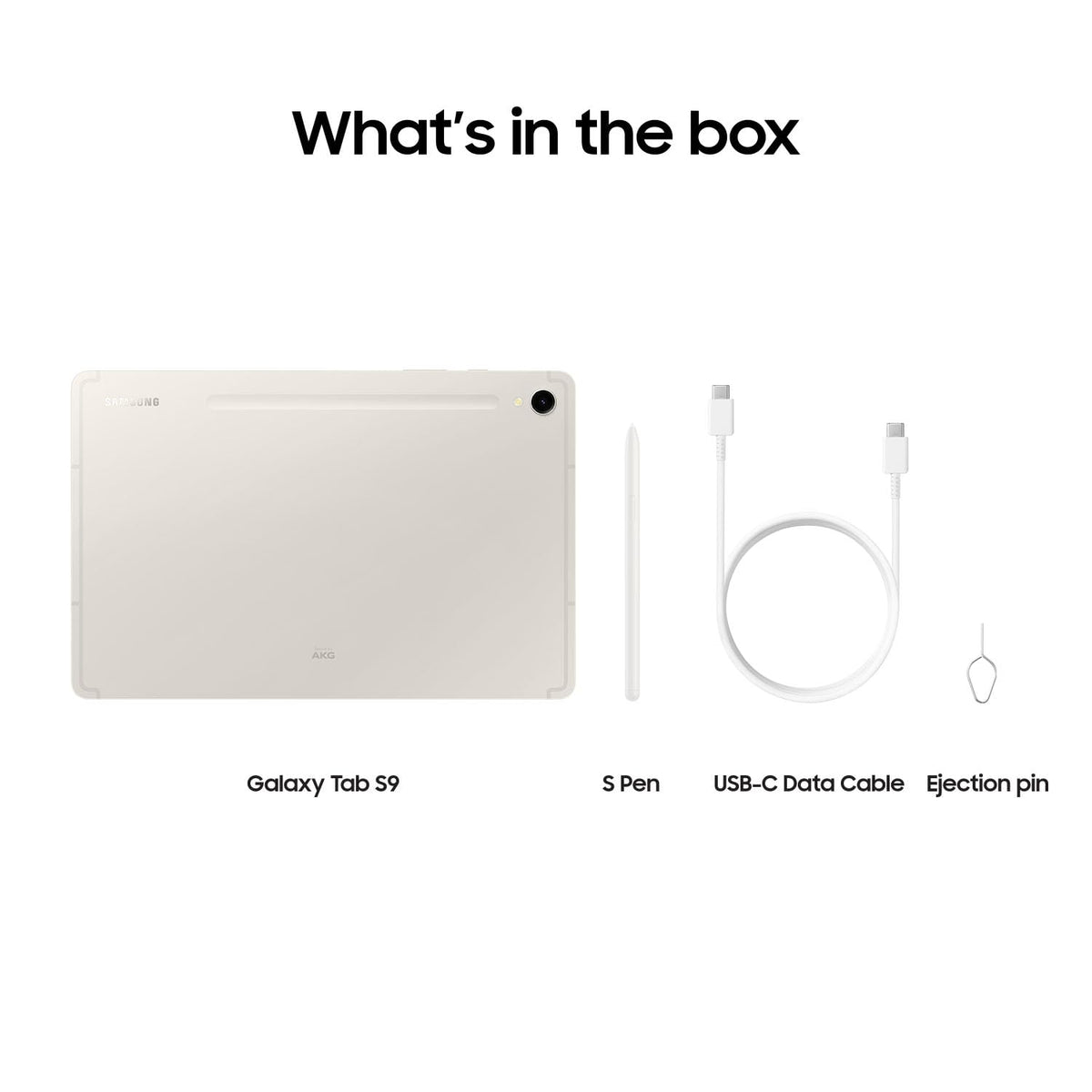 Samsung Galaxy Tab S9 – 11" 256GB – Wi-Fi – with S Pen – Beige – SM-X710NZEEXAR