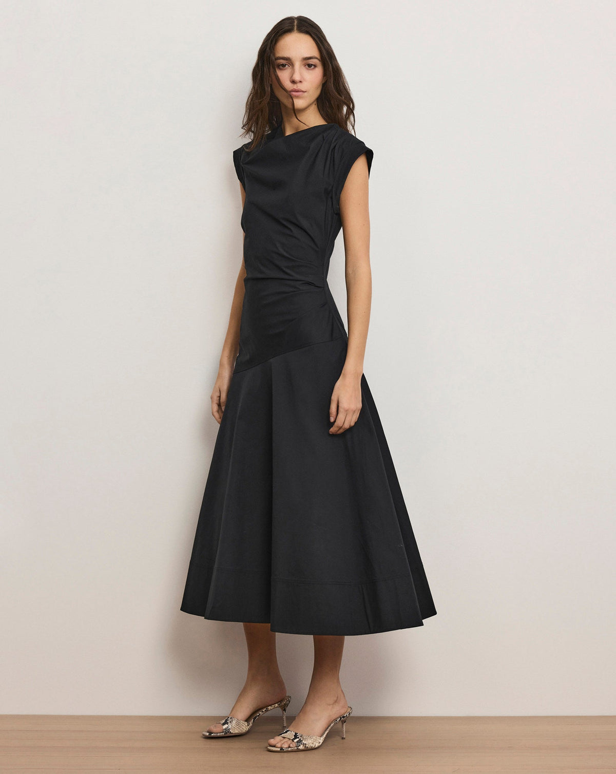 Lisette Cotton Poplin Midi Dress