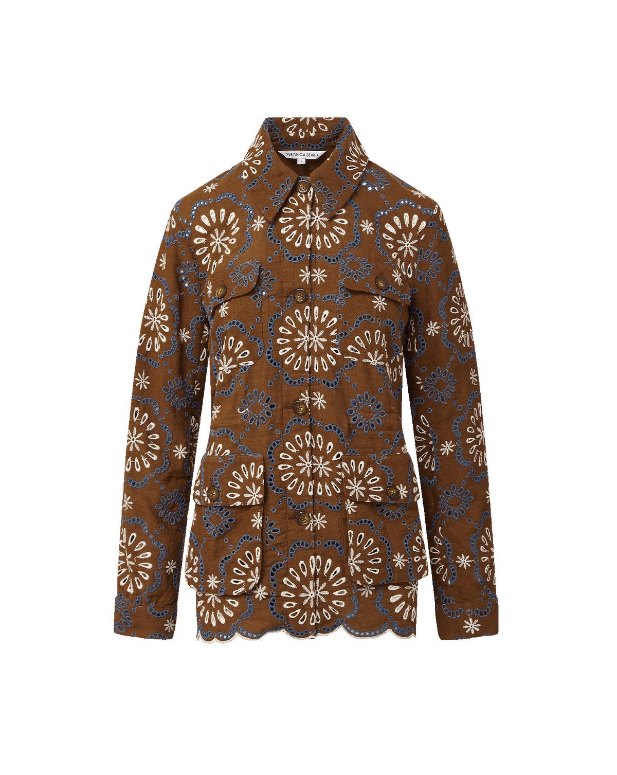 Kiki Linen Eyelet Jacket
