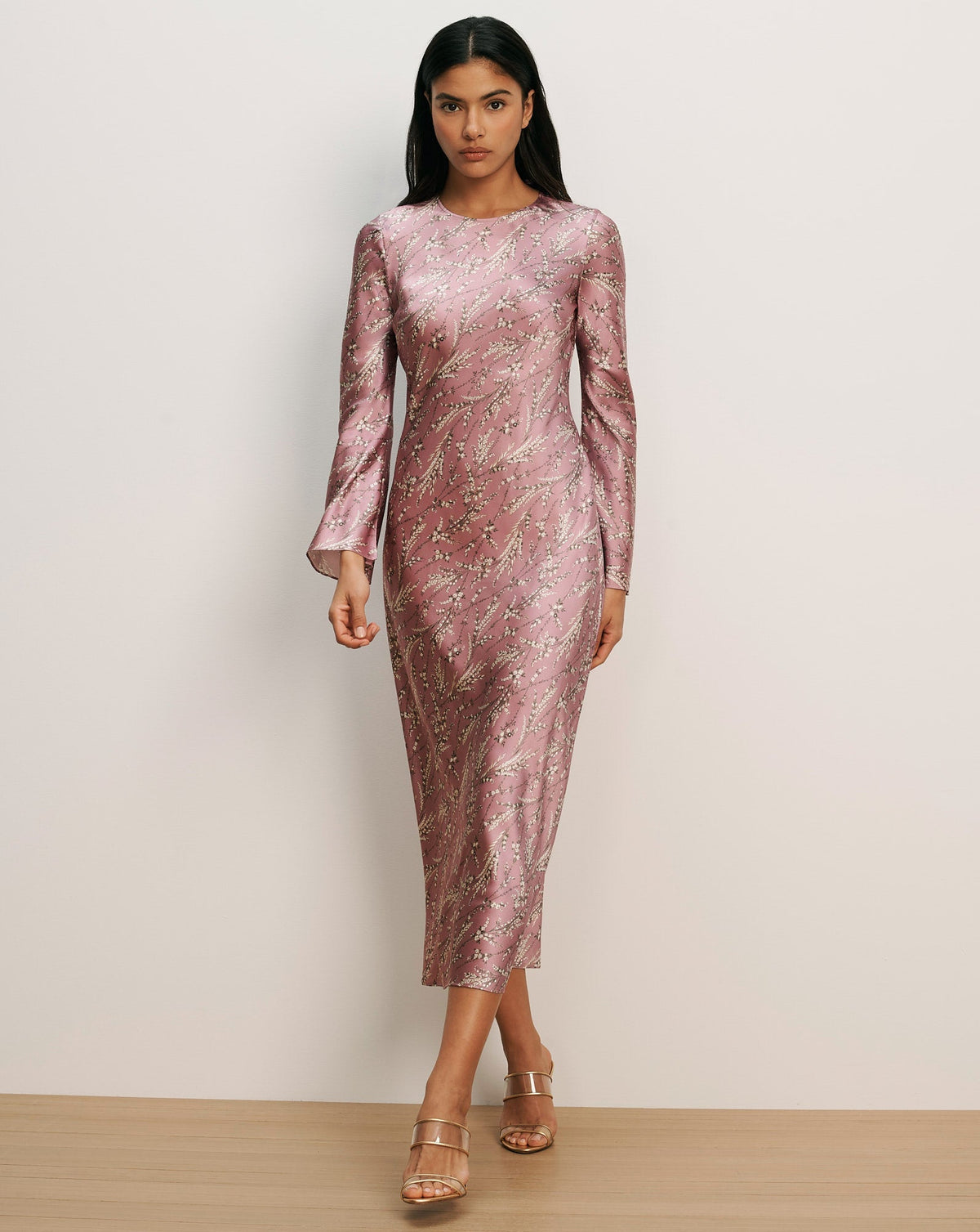 Gemma Silk-Blend Midi Dress
