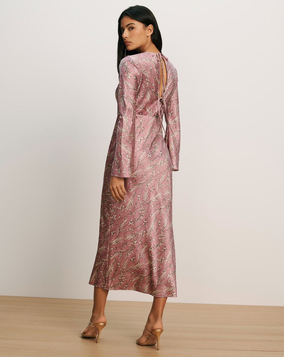 Gemma Silk-Blend Midi Dress
