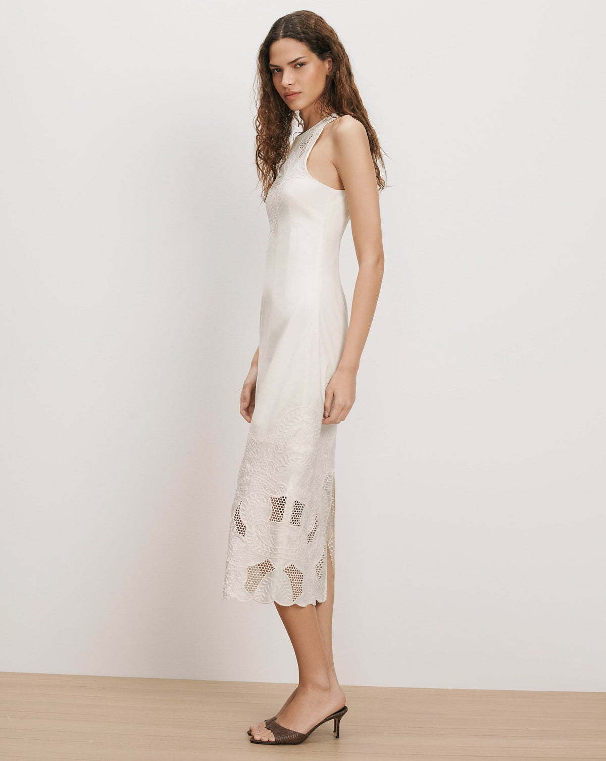 Upten Eyelet Midi Dress