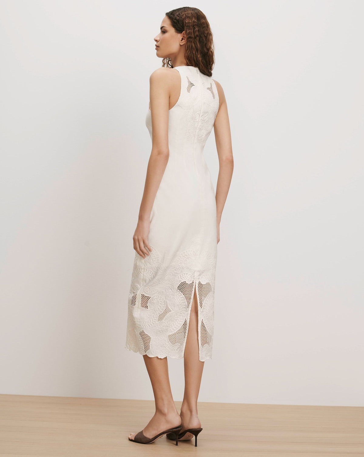 Upten Eyelet Midi Dress