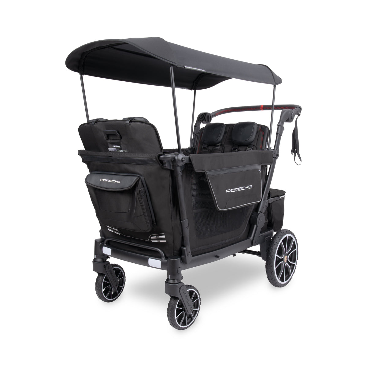 WonderFold L4 Quad (4 Seater) Stroller Wagon with Non-Electric Wheels