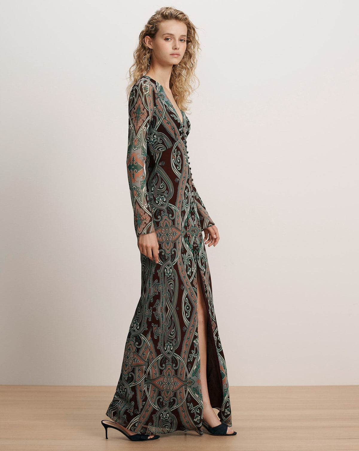 Daciana Silk Maxi Dress
