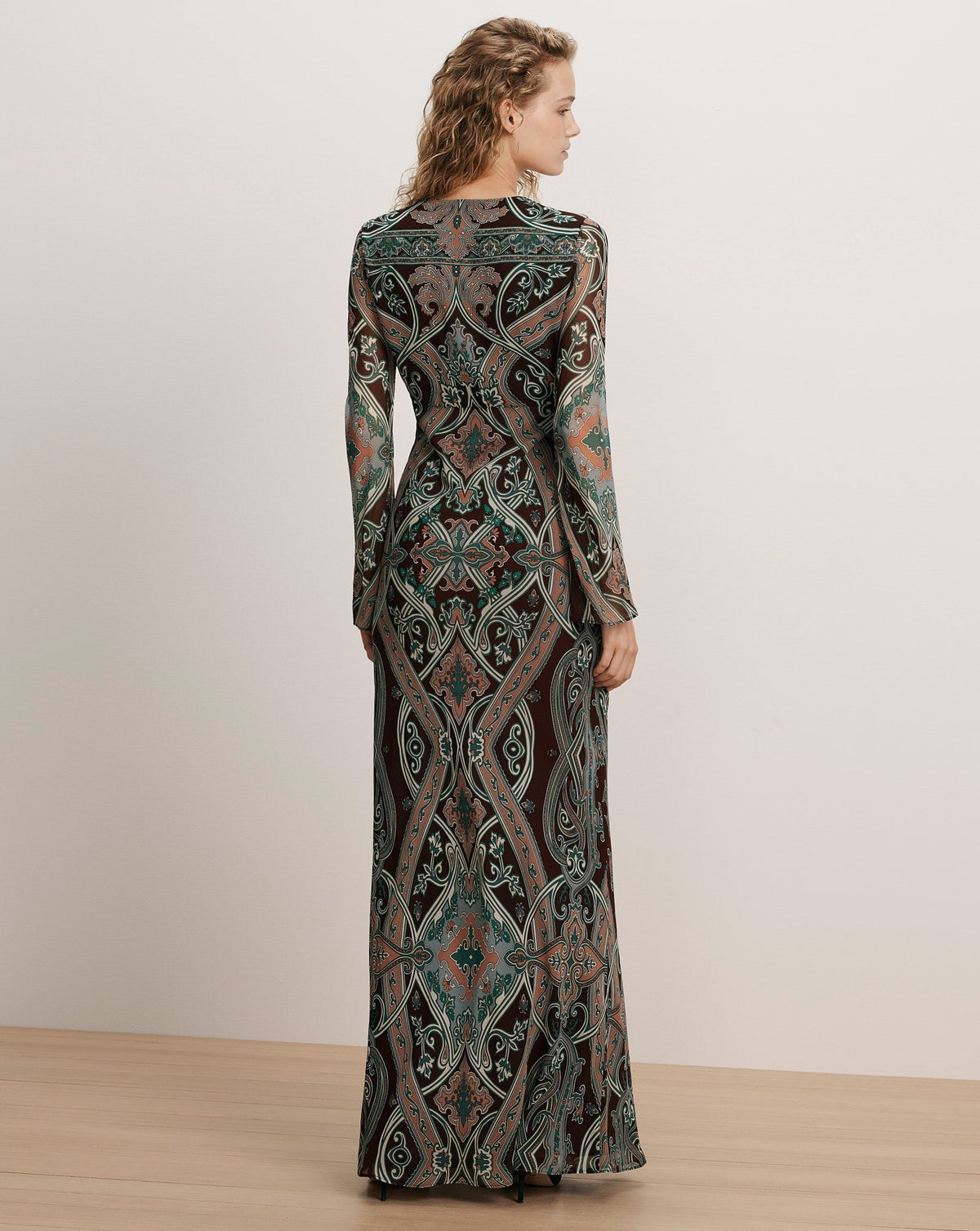 Daciana Silk Maxi Dress