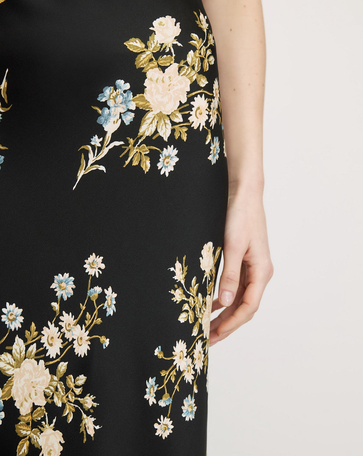 Clover Floral Midi Skirt