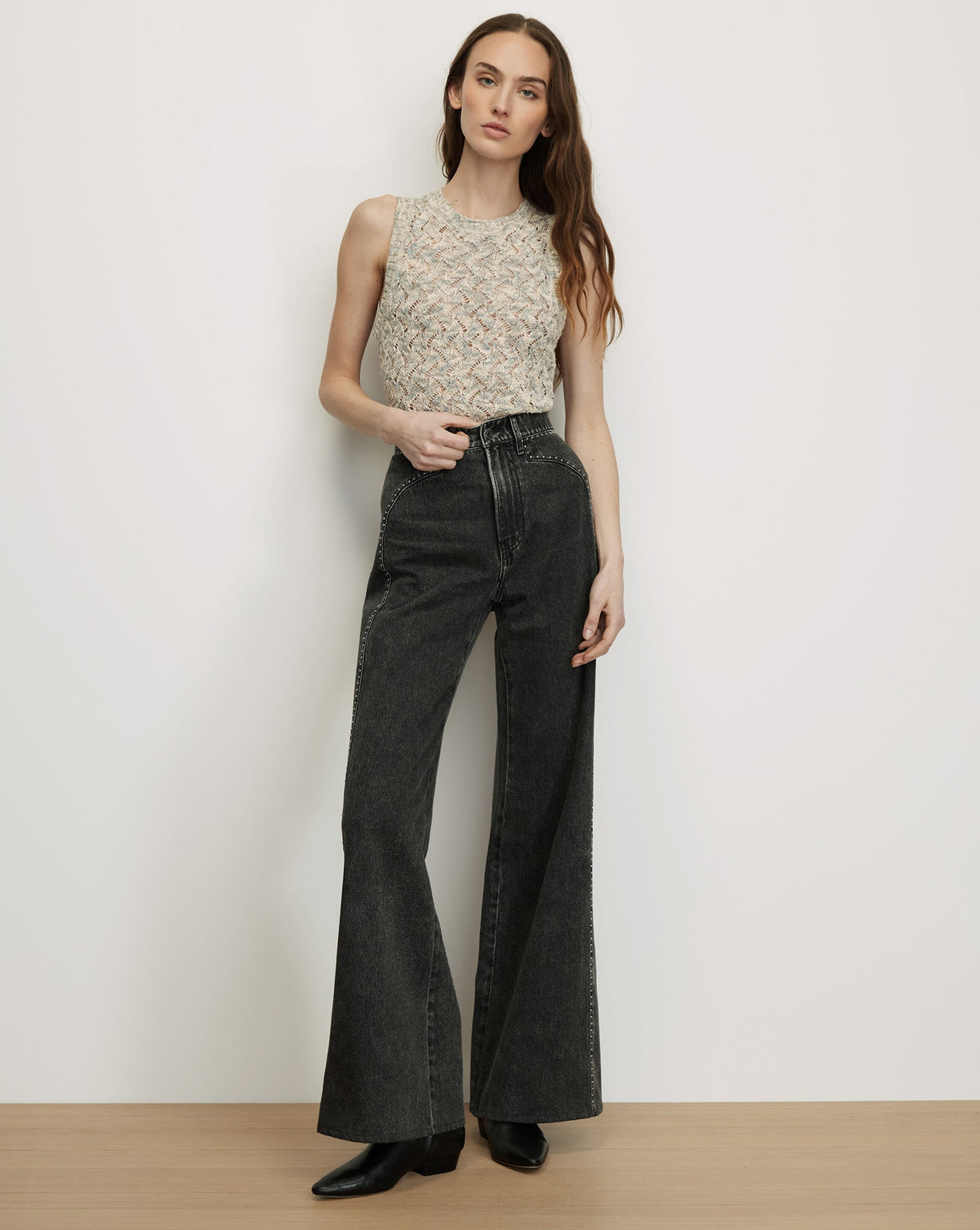 Jerrel Cropped Knit Tank Top