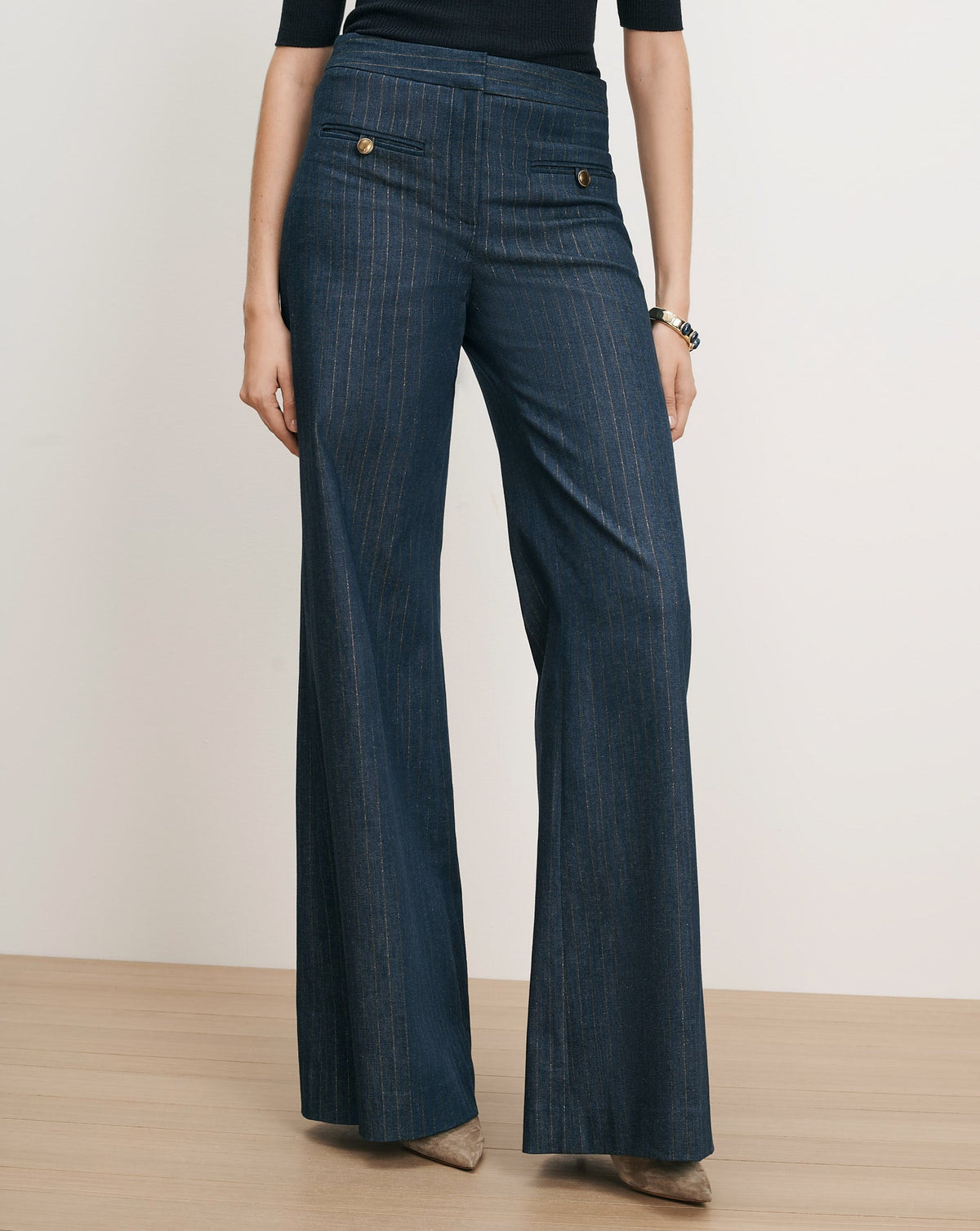 Ledger Wide-Leg Denim Pant