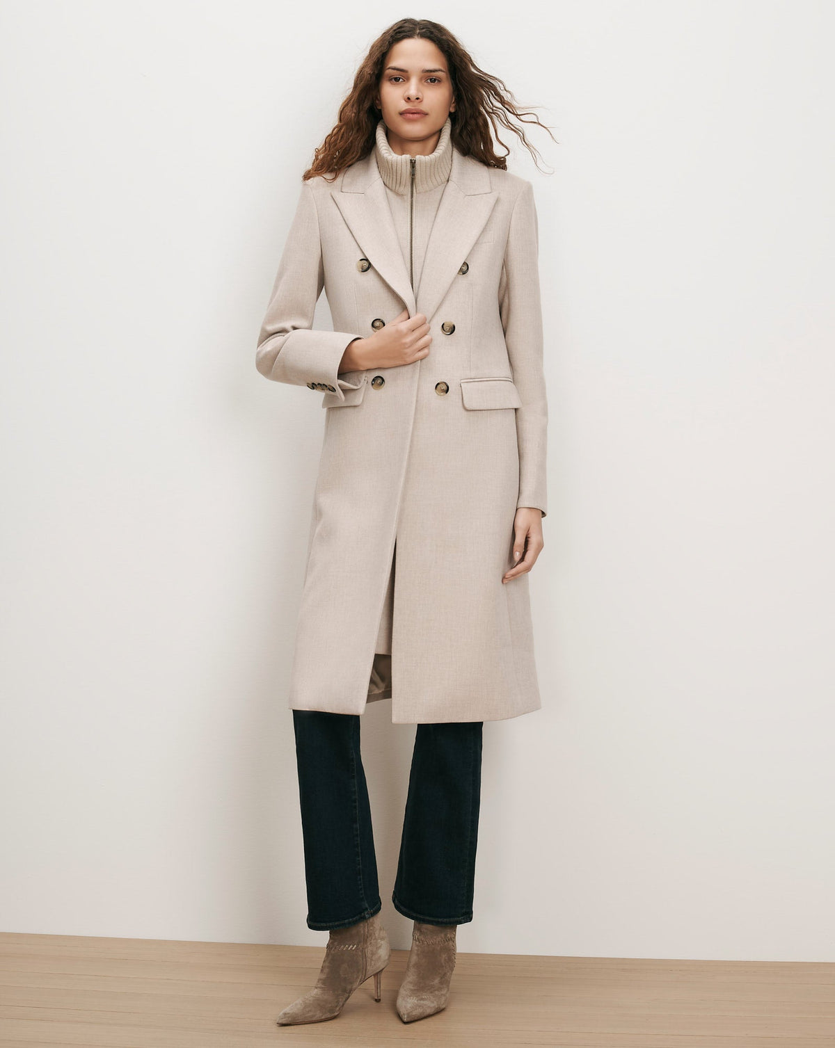 Stryder Double-Breasted Dickey Coat