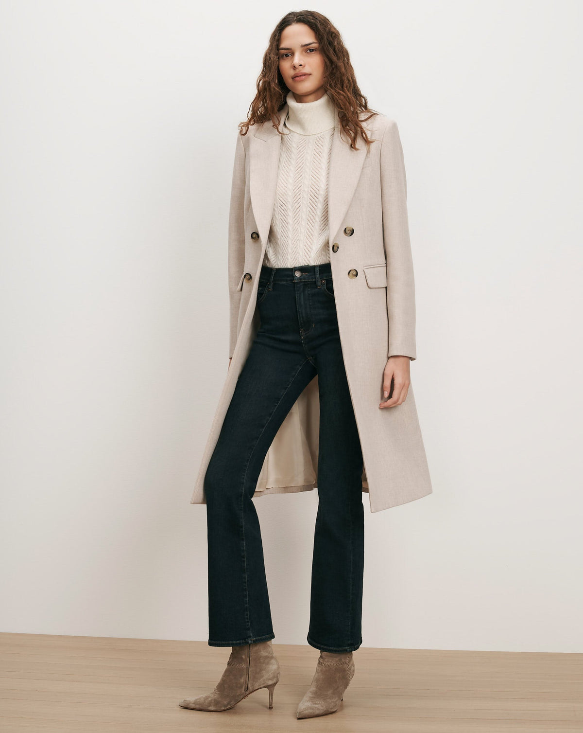 Stryder Double-Breasted Dickey Coat