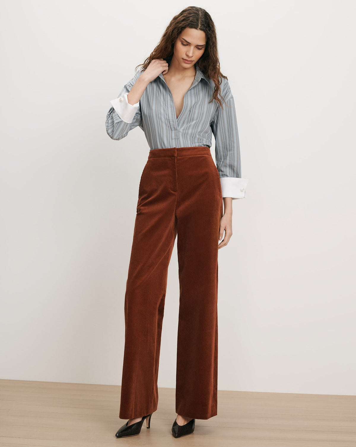 Holt Corduroy Wide-Leg Pant